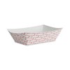 Boardwalk Paper Food Tray, 3lb., Red Weave, PK500 BWK 30LAG300